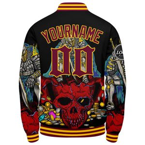 Chaqueta universitaria personalizada estilo Letterman para hombres-mujeres y jóvenes-color rojo