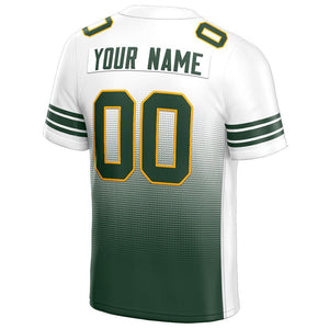 custom authentic gradient fashion football jersey green-yellow-white