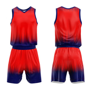 Uniforme de baloncesto personalizado de la Marina Roja impreso con su logotipo-nombre y número