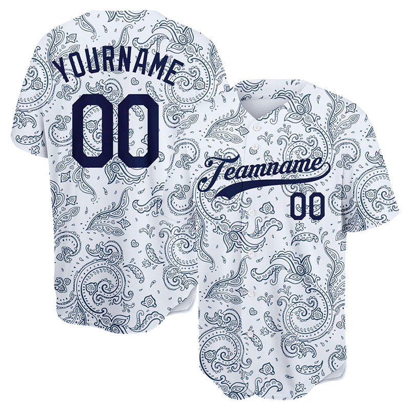 custom full print design authentic bandanna baseball jersey