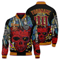 Chaqueta universitaria personalizada estilo Letterman para hombres-mujeres y jóvenes-color rojo