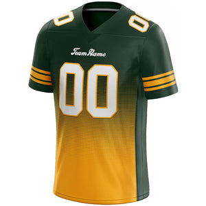 custom authentic gradient fashion football jersey green-yellow-white