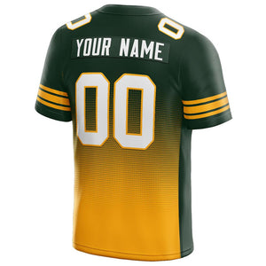 custom authentic gradient fashion football jersey green-yellow-white