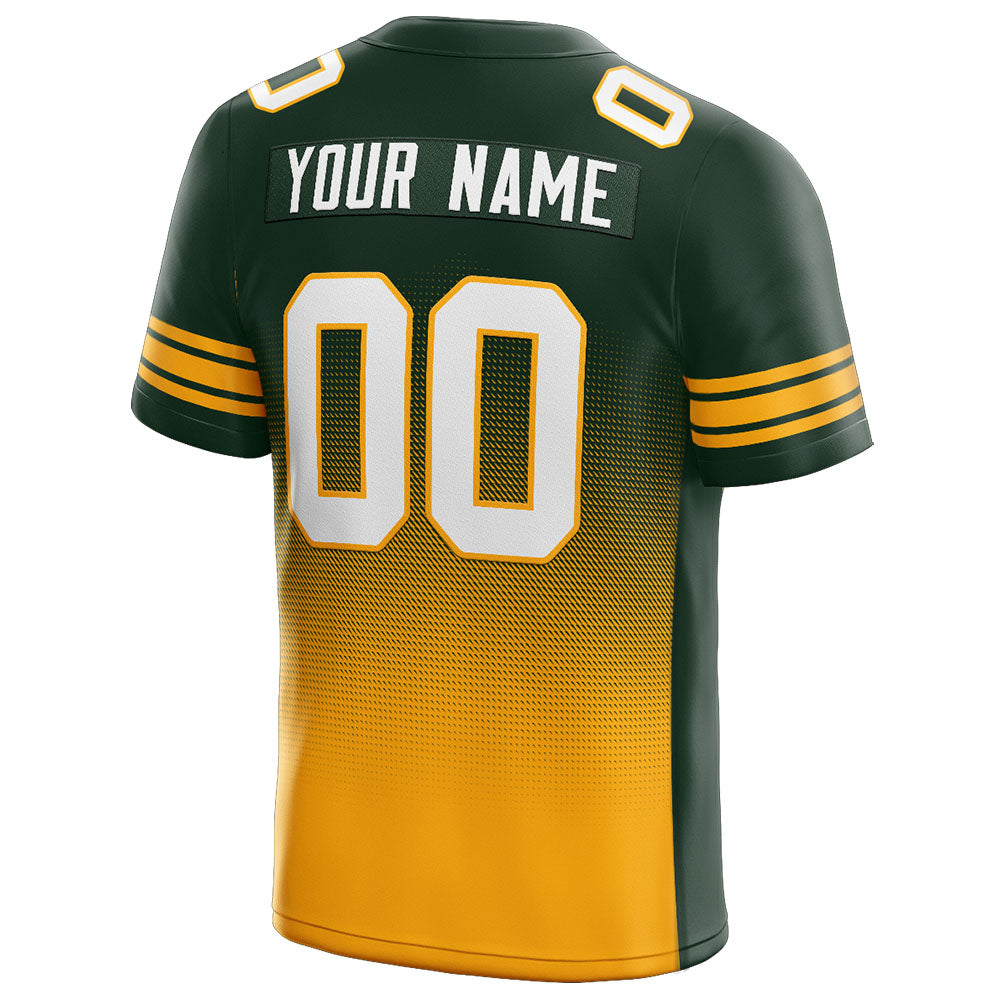 custom authentic gradient fashion football jersey white-green-yellow