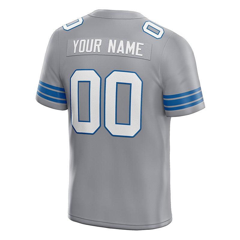 custom authentic football jersey white-black mesh