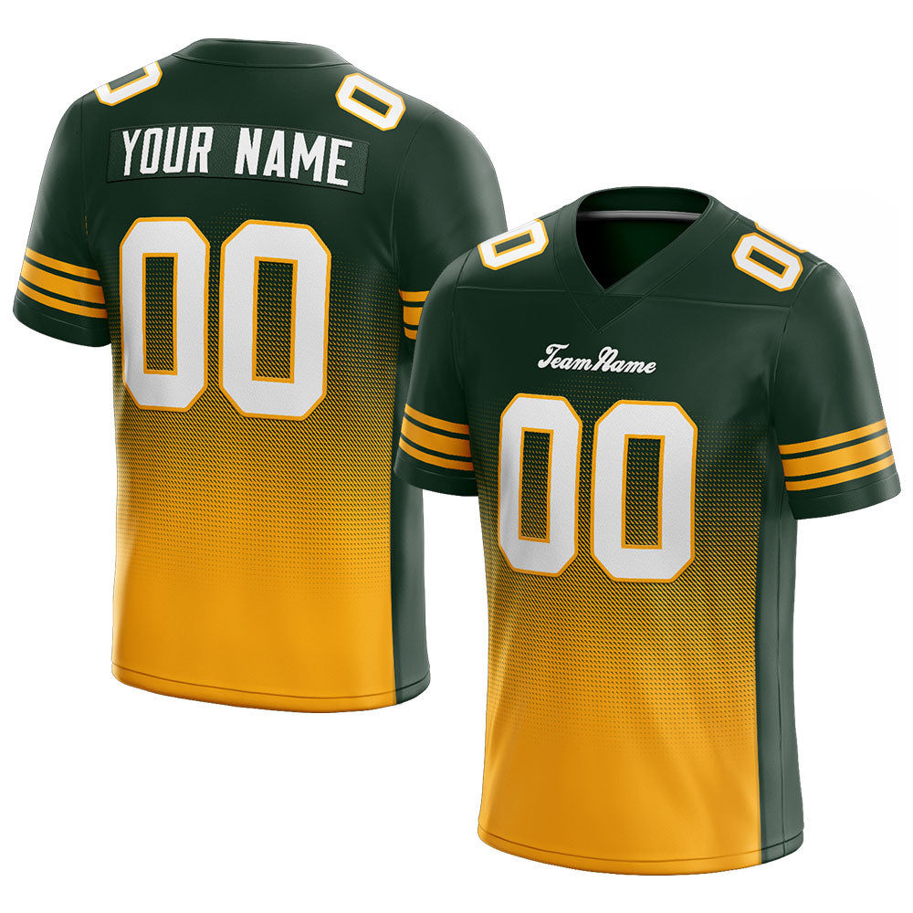 custom authentic gradient fashion football jersey white-green-yellow