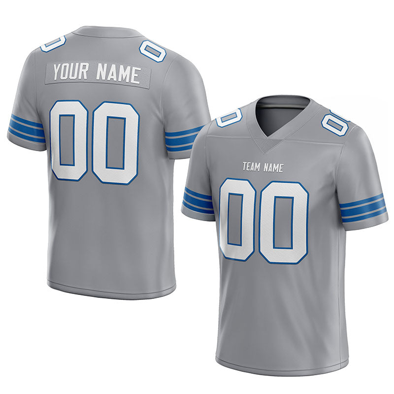 custom authentic football jersey white-black mesh