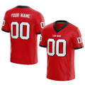 customized  authentic football jersey red-black-white