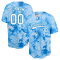 custom full print design authentic tie-dyed baseball jersey