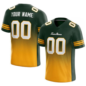 custom authentic gradient fashion football jersey green-yellow-white