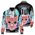 Chaqueta universitaria personalizada estilo Letterman para hombres-mujeres y jóvenes-color rosa