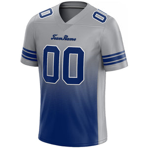 custom authentic gradient fashion football jersey gray-royal-white