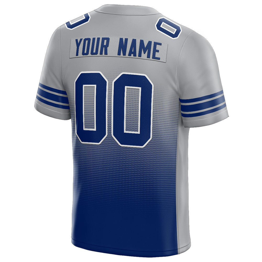 custom authentic gradient fashion football jersey red-black-white