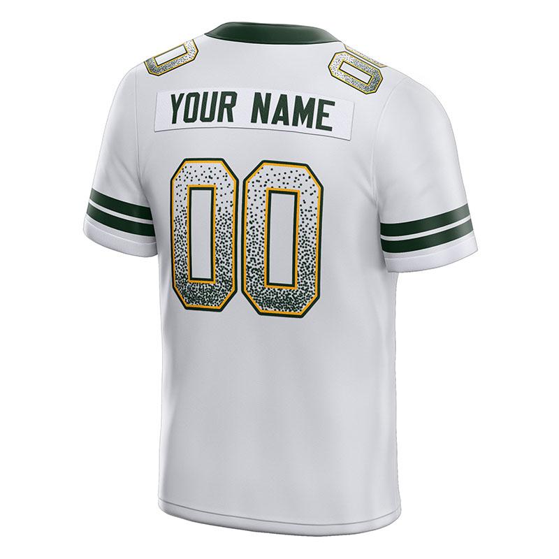 custom authentic drift fashion football jersey green-yellow mesh