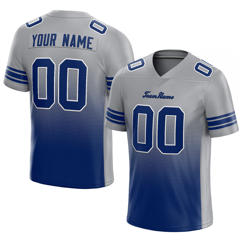custom authentic gradient fashion football jersey red-black-white