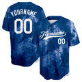 custom full print design authentic tie-dyed baseball jersey