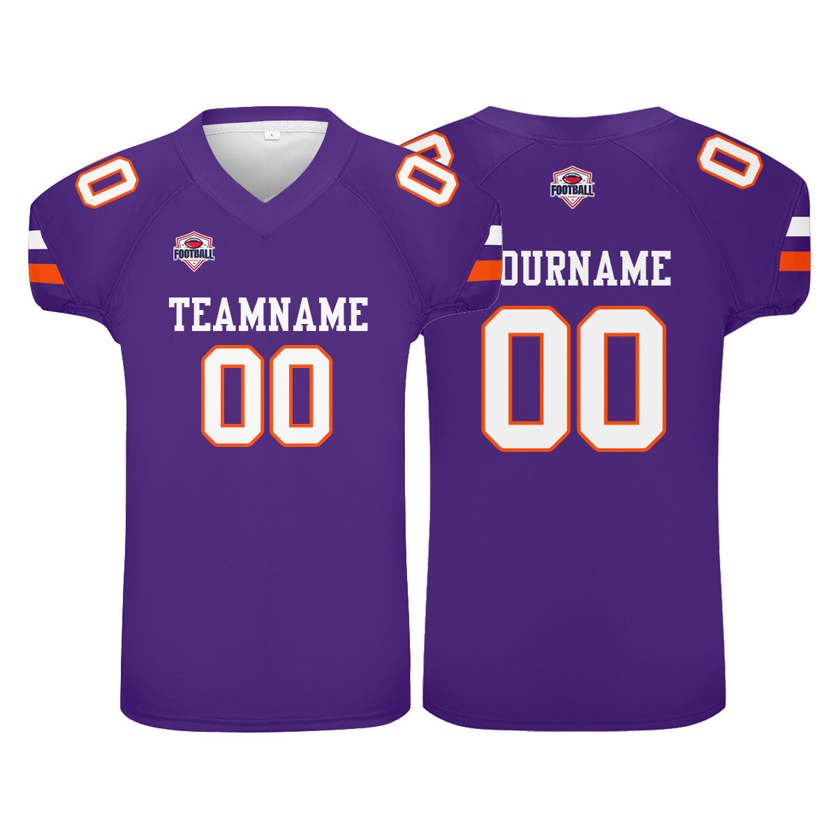 Camiseta de fútbol personalizada con nombre y número del equipo impresos