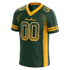 custom authentic drift fashion football jersey green-yellow mesh
