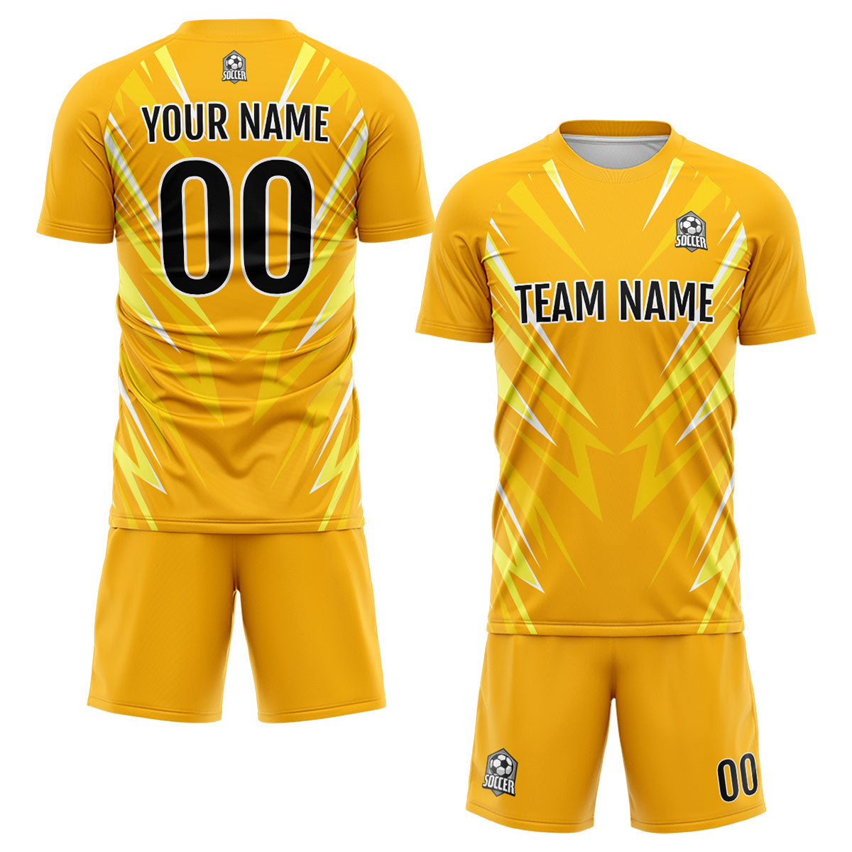 Conjunto personalizado de camiseta de uniforme naranja para niños y adultos