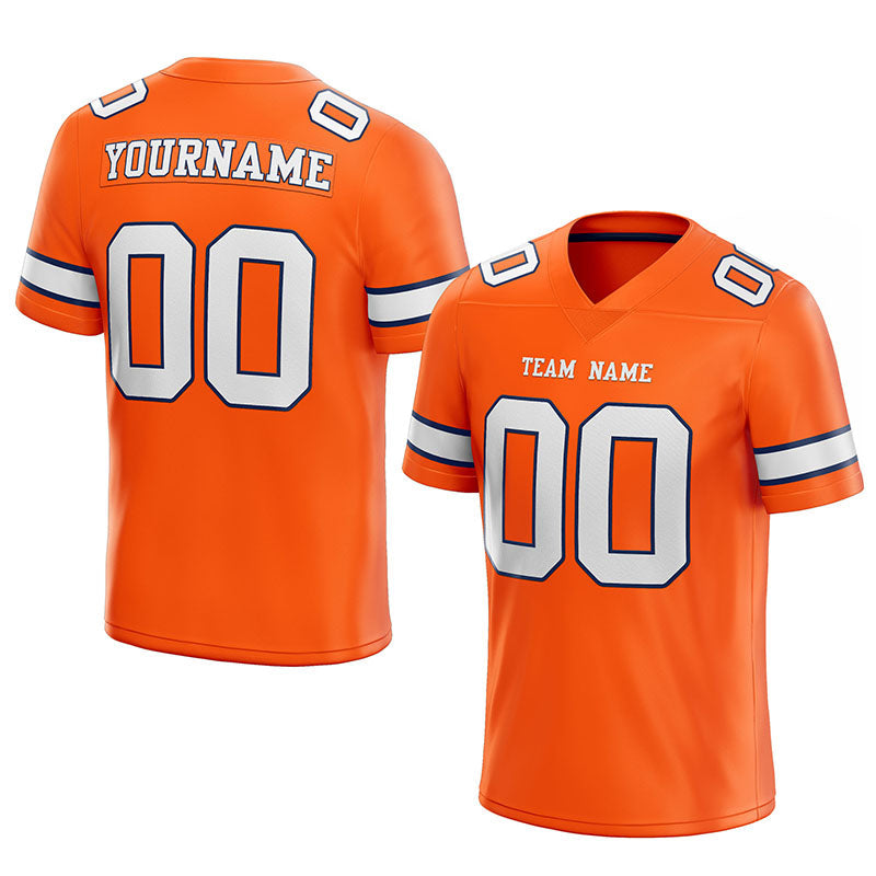 customized  authentic football jersey navy white -gray mesh