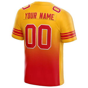 custom authentic gradient fashion football jersey white-red-yellow