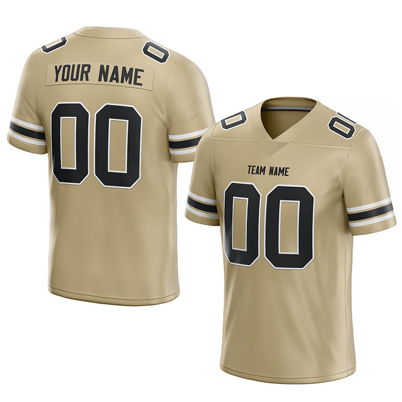 custom authentic football jersey burgundy-yellow mesh