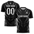 Conjunto personalizado de camiseta negra de uniforme para niños y adultos