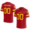 customized  authentic football jersey red-yellow