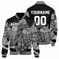 Chaqueta universitaria personalizada estilo Letterman para hombres-mujeres y jóvenes-color gris