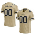 custom authentic football jersey gold-black-white mesh
