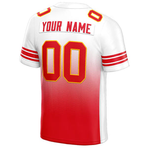 custom authentic gradient fashion football jersey yellow-red-white