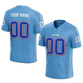 customized  authentic football jersey light blue-royal-white