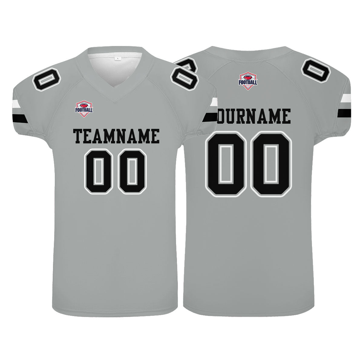 Camiseta de fútbol personalizada con nombre y número del equipo impresos