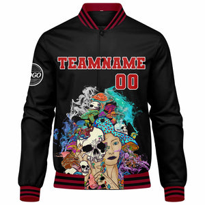 Chaqueta universitaria personalizada estilo Letterman para hombres-mujeres y jóvenes-color rojo