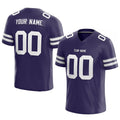 customized  authentic football jersey pruple-white