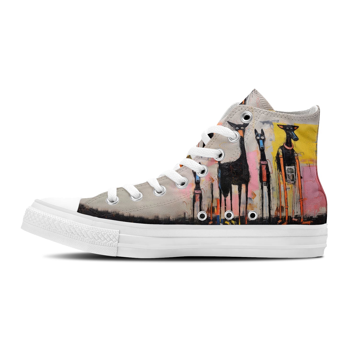 Resalta tu estilo con las zapatillas de lona de media caña para hombre y mujer Dog