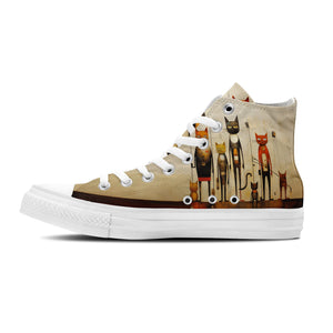 Resalta tu estilo con las zapatillas de lona de media caña para hombre y mujer Cat