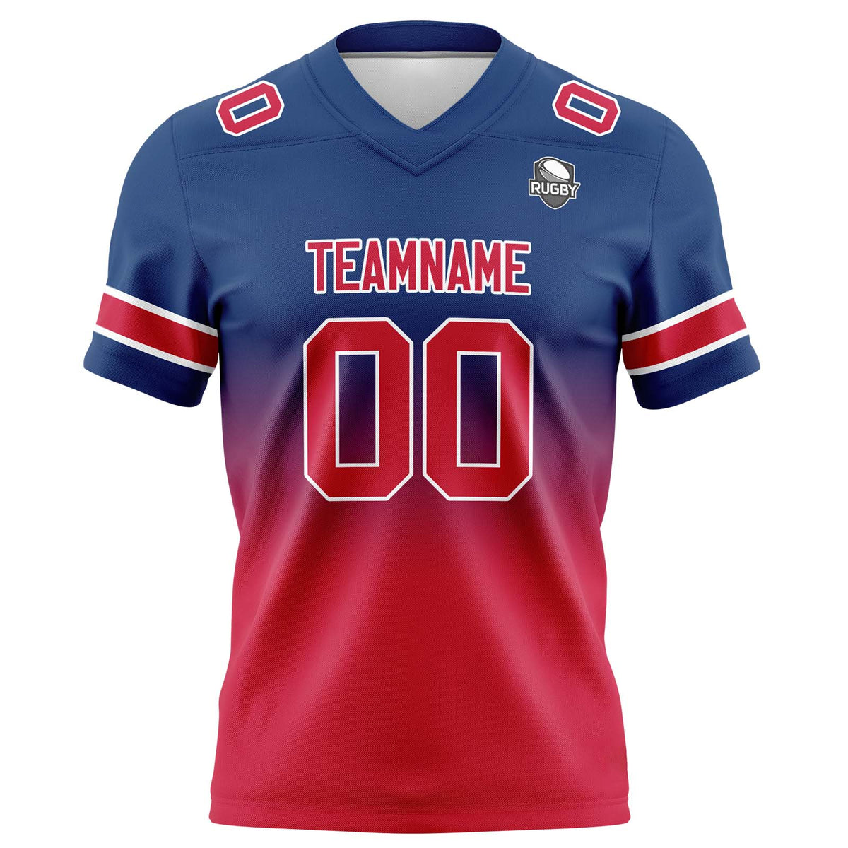 Camisetas de fútbol personalizadas con degradado-nombre-número y logotipo para adultos-niños y equipos