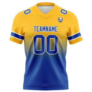Camisetas de fútbol personalizadas con degradado-nombre-número y logotipo para adultos-niños y equipos