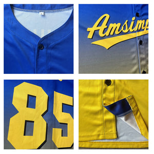 Camiseta de béisbol con dise?o personalizado estampado a todo color verde y amarillo