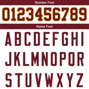 custom authentic gradient fashion football jersey white-burgundy