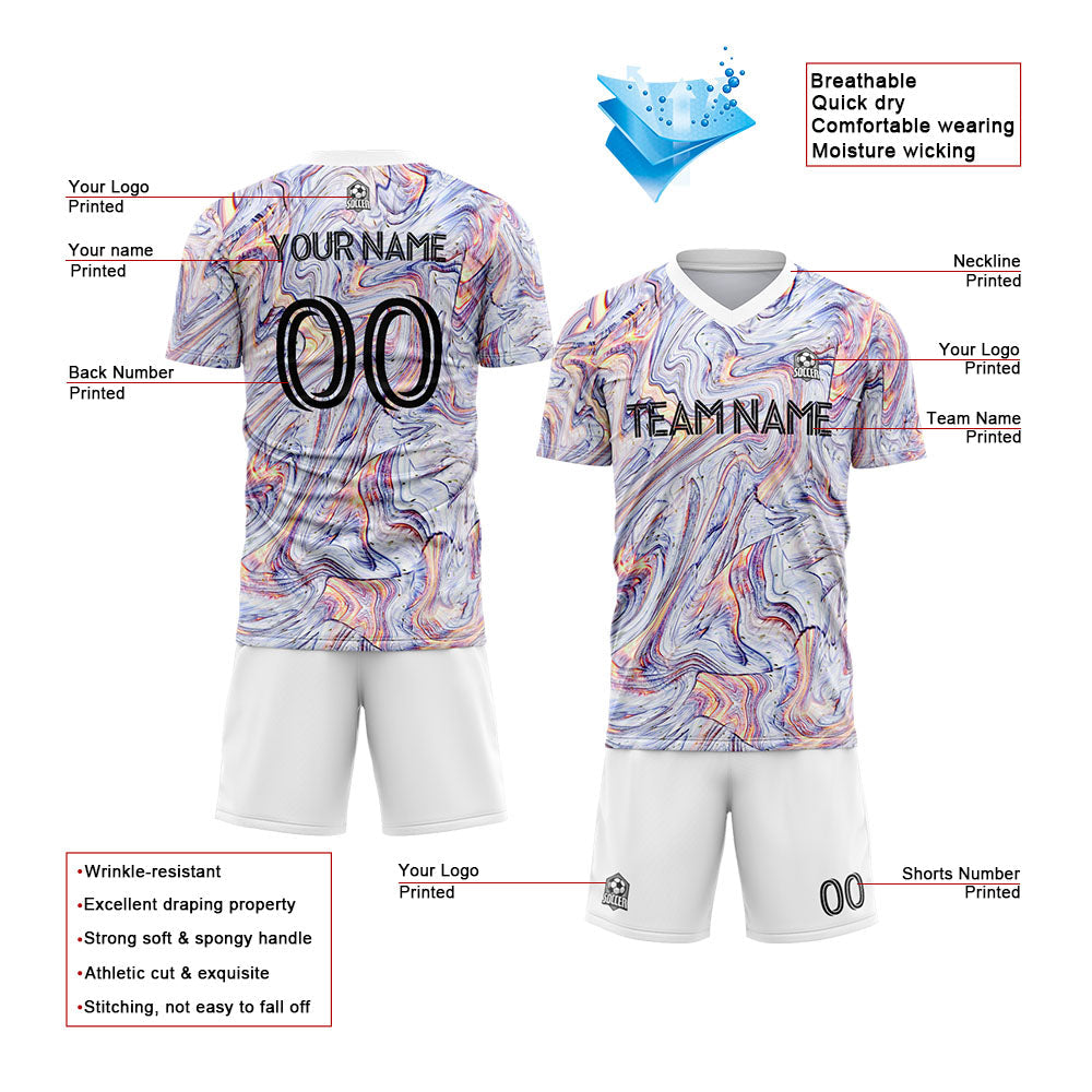 custom soccer uniform jersey kids adults personalized set jersey shirt white