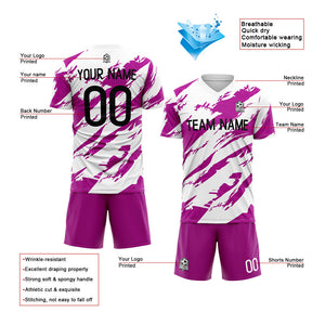 custom soccer uniform jersey kids adults personalized set jersey shirt pink
