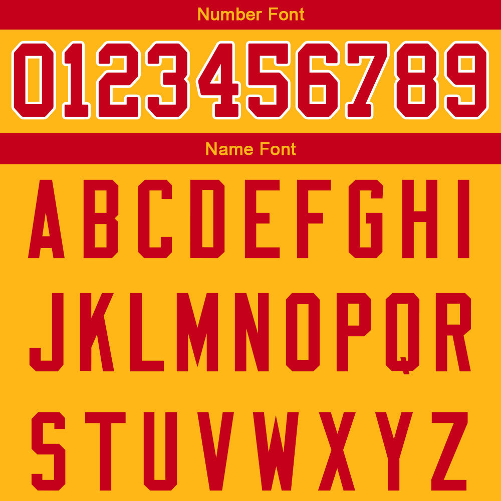 custom authentic gradient fashion football jersey yellow-red-white