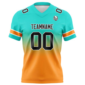 Camisetas de fútbol personalizadas con degradado-nombre-número y logotipo para adultos-niños y equipos