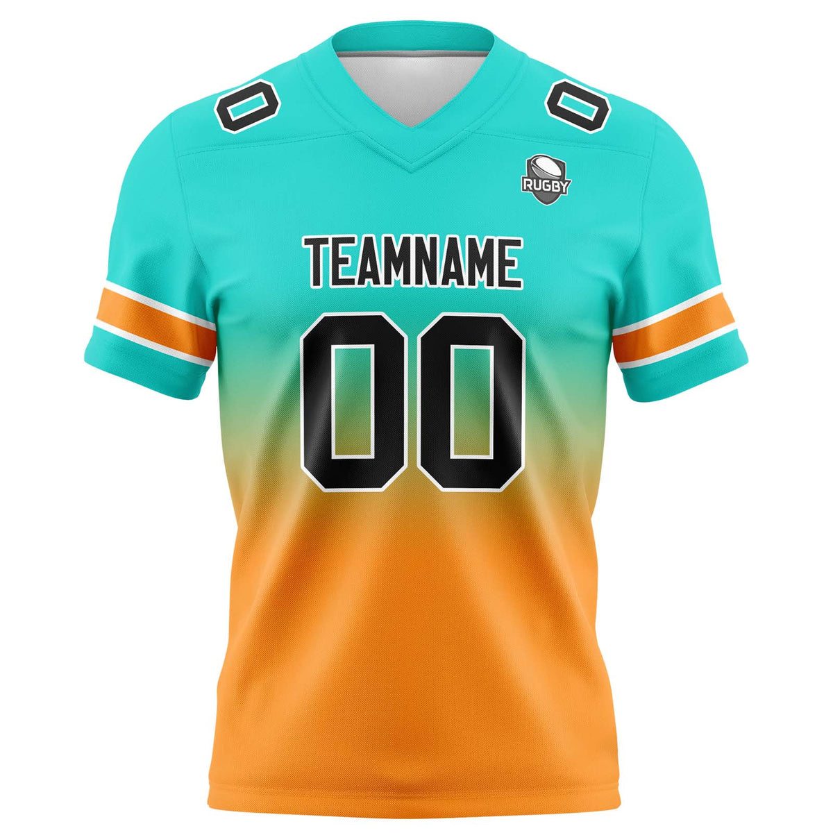 Camisetas de fútbol personalizadas con degradado-nombre-número y logotipo para adultos-niños y equipos