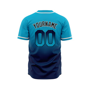 Camisetas de béisbol personalizadas con degradado nombre número y logotipo