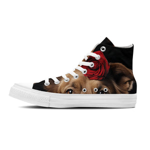 Whiskers Wonderland: Adéntrate en la ternura unisex con nuestras adorables zapatillas de lona de corte medio-con divertidos diseños de gatitos para hombres y mujeres
