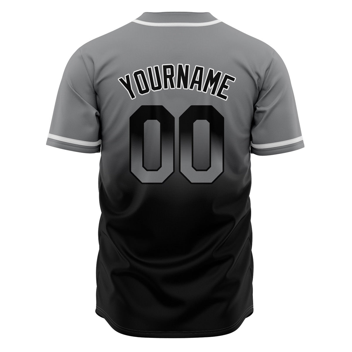 Camisetas de béisbol personalizadas con degradado nombre número y logotipo