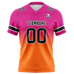 Camisetas de fútbol personalizadas con degradado-nombre-número y logotipo para adultos-niños y equipos